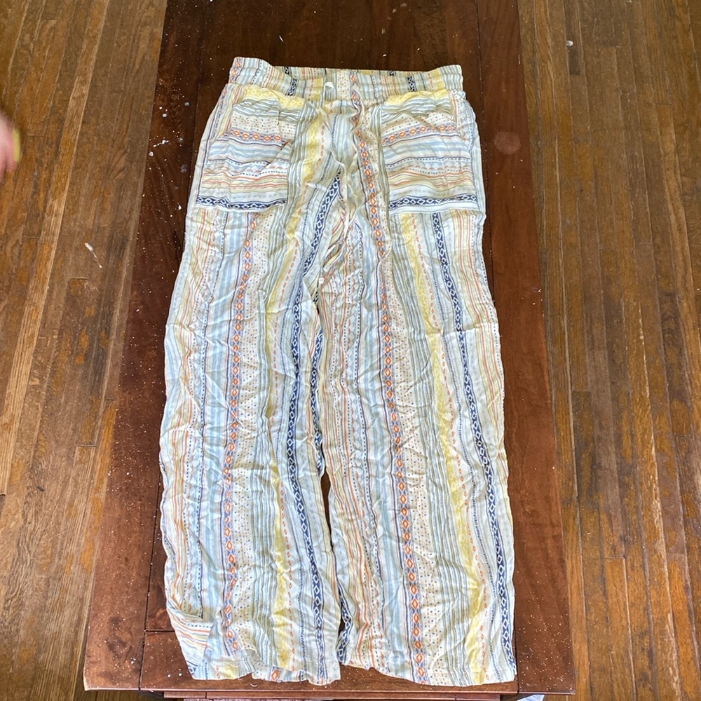 Colorful wide leg pants